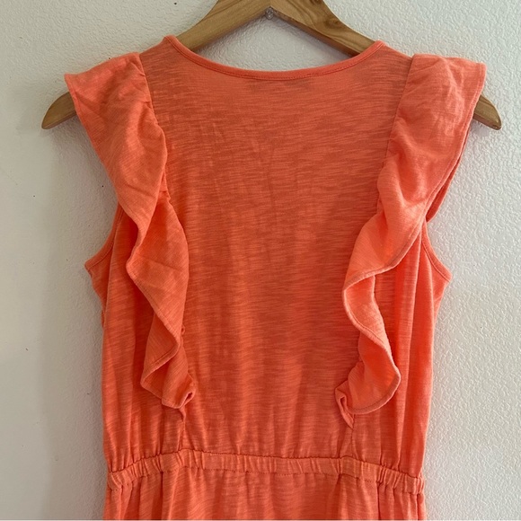 Loft | Flutter Sleeve Ruffle Hem Midi Dress - Picture 5 of 12